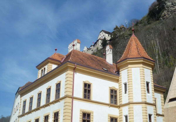 Verweserhaus und Schloss Vaduz in Vaduz, Fürstentum Liechtenstein